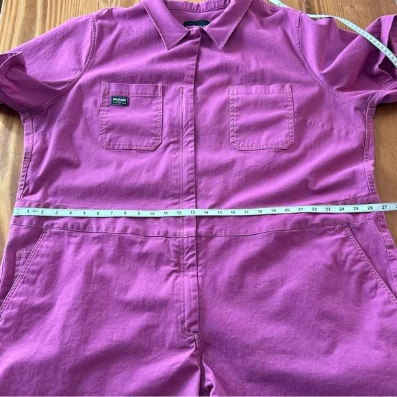 Wildfang Essential Short Sleeve Romper in Orchid - Picture 11 of 13